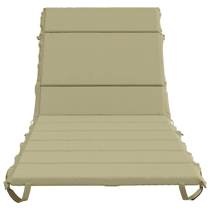 vidaXL Sunlounger Cushion GEMERT 100% Polyester Light Green