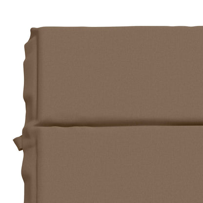 vidaXL Sunlounger Cushion GEMERT 100% Polyester Taupe 200 x 80 x 3 cm