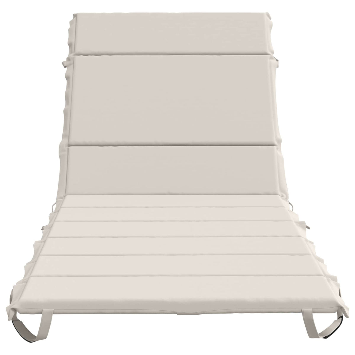 vidaXL Sunlounger Cushion GEMERT 100% Polyester White 200 x 80 x 3 cm