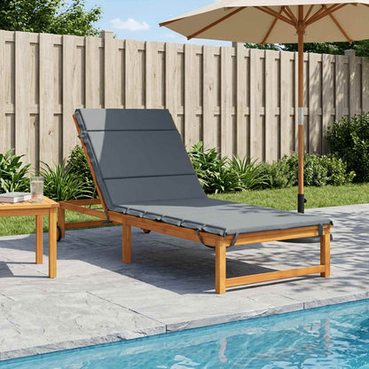 vidaXL Sunlounger Cushion GEMERT 100% Polyester Blue 200 x 80 x 3 cm