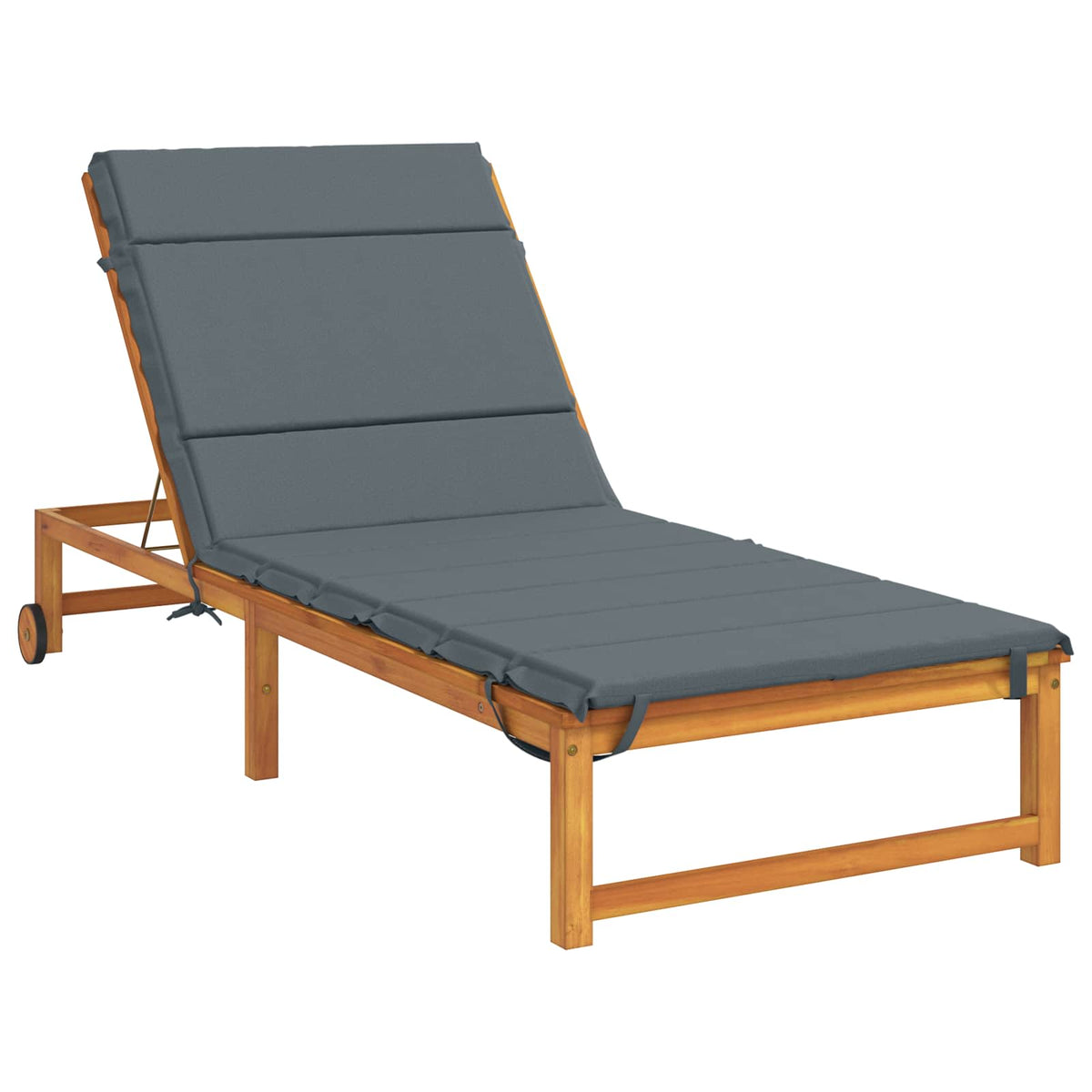 vidaXL Sunlounger Cushion GEMERT 100% Polyester Blue 200 x 80 x 3 cm