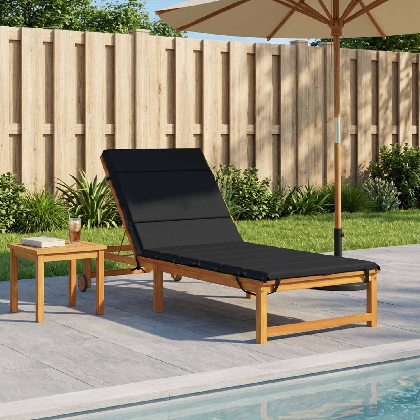 vidaXL Sunlounger Cushion GEMERT 100% Polyester Dark Blue