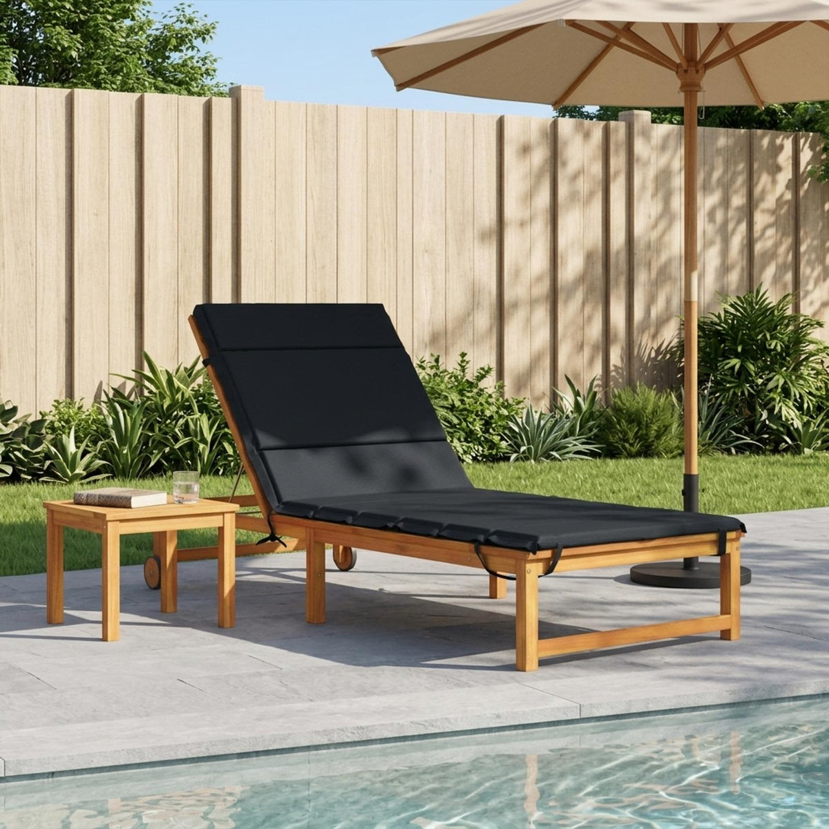 vidaXL Sunlounger Cushion GEMERT 100% Polyester Dark Blue