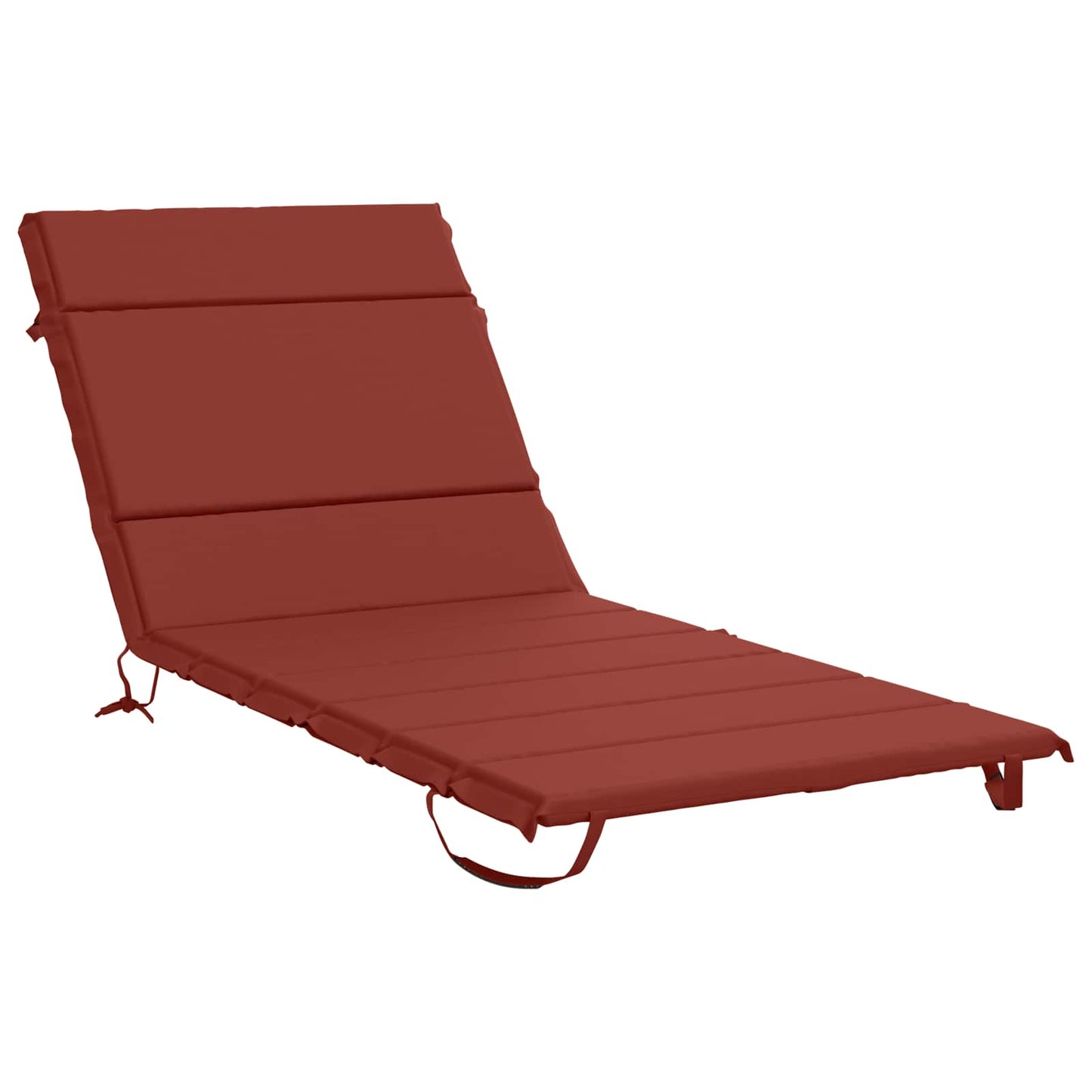 vidaXL Sunlounger Cushion GEMERT 100% Polyester Red 200 x 80 x 3 cm
