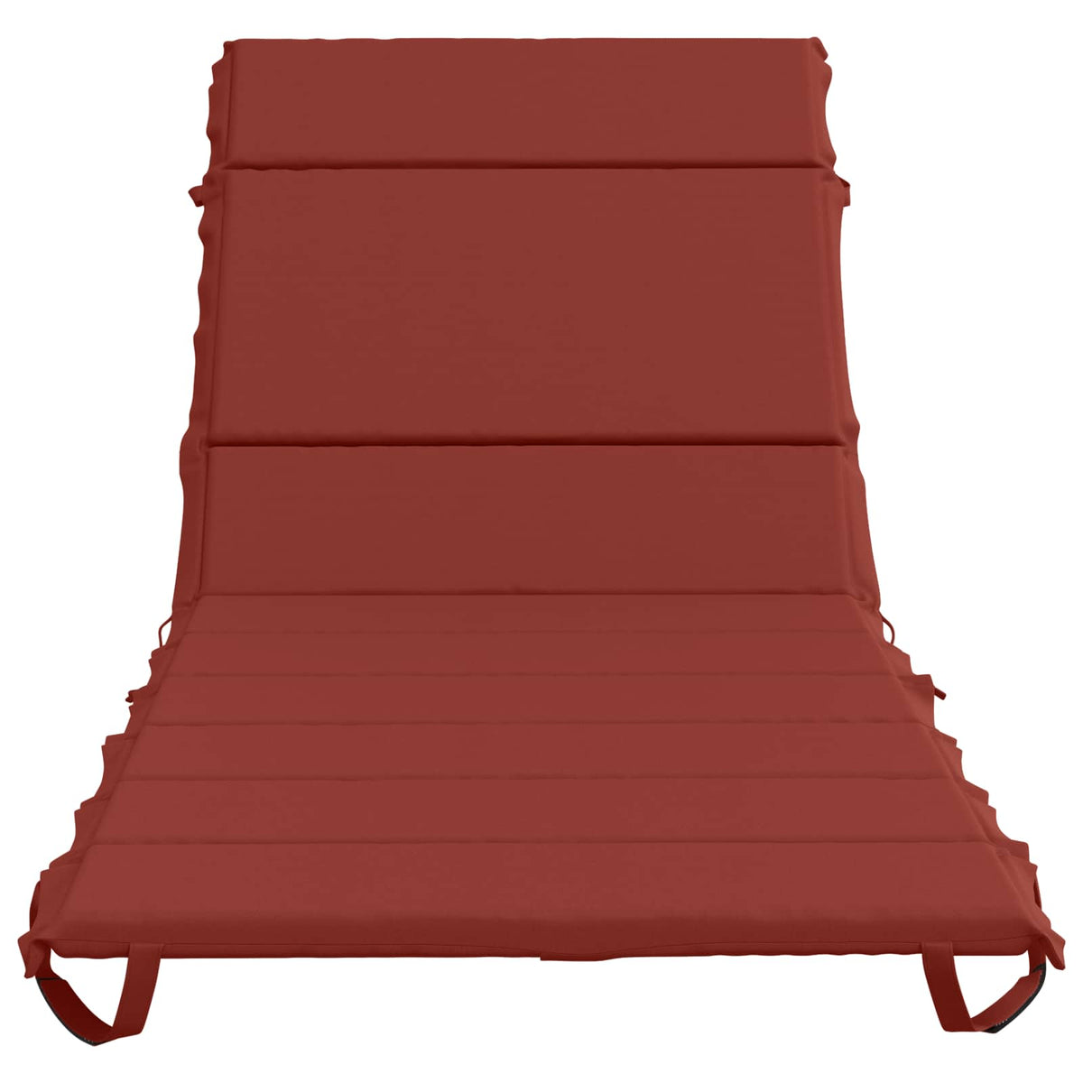 vidaXL Sunlounger Cushion GEMERT 100% Polyester Red 200 x 80 x 3 cm