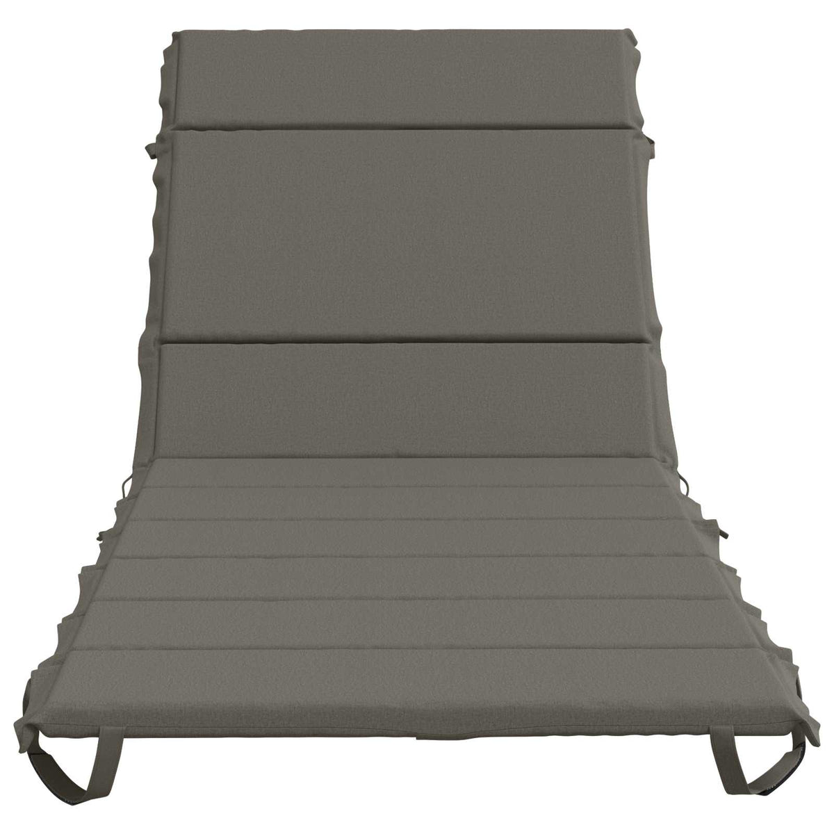 vidaXL Sunlounger Cushion GEMERT 100% Polyester Grey 200 x 80 x 3 cm