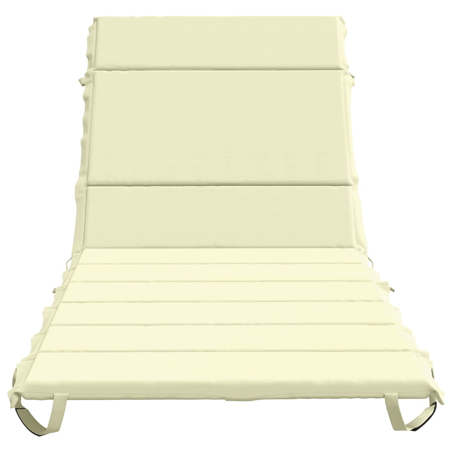 vidaXL Sunlounger Cushion GEMERT 100% Polyester Cream 200 x 80 x 3 cm
