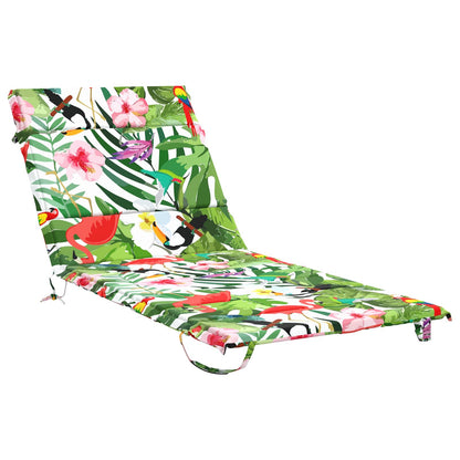 vidaXL Sunlounger Cushion GEMERT 100% Polyester Multicolour