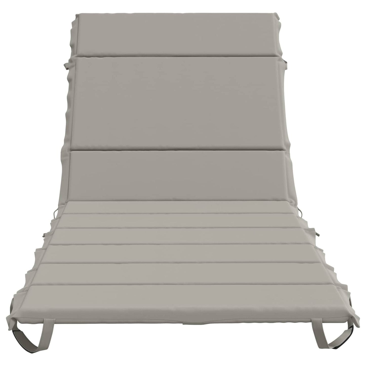 vidaXL Sunlounger Cushion GEMERT 100% Polyester Grey 200 x 80 x 3 cm