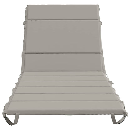 vidaXL Sunlounger Cushion GEMERT 100% Polyester Grey 200 x 80 x 3 cm