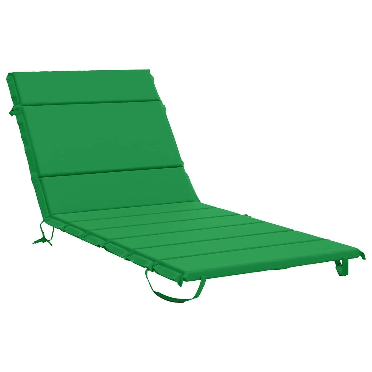 vidaXL Sunlounger Cushion GEMERT 100% Polyester Green 200 x 80 x 3 cm