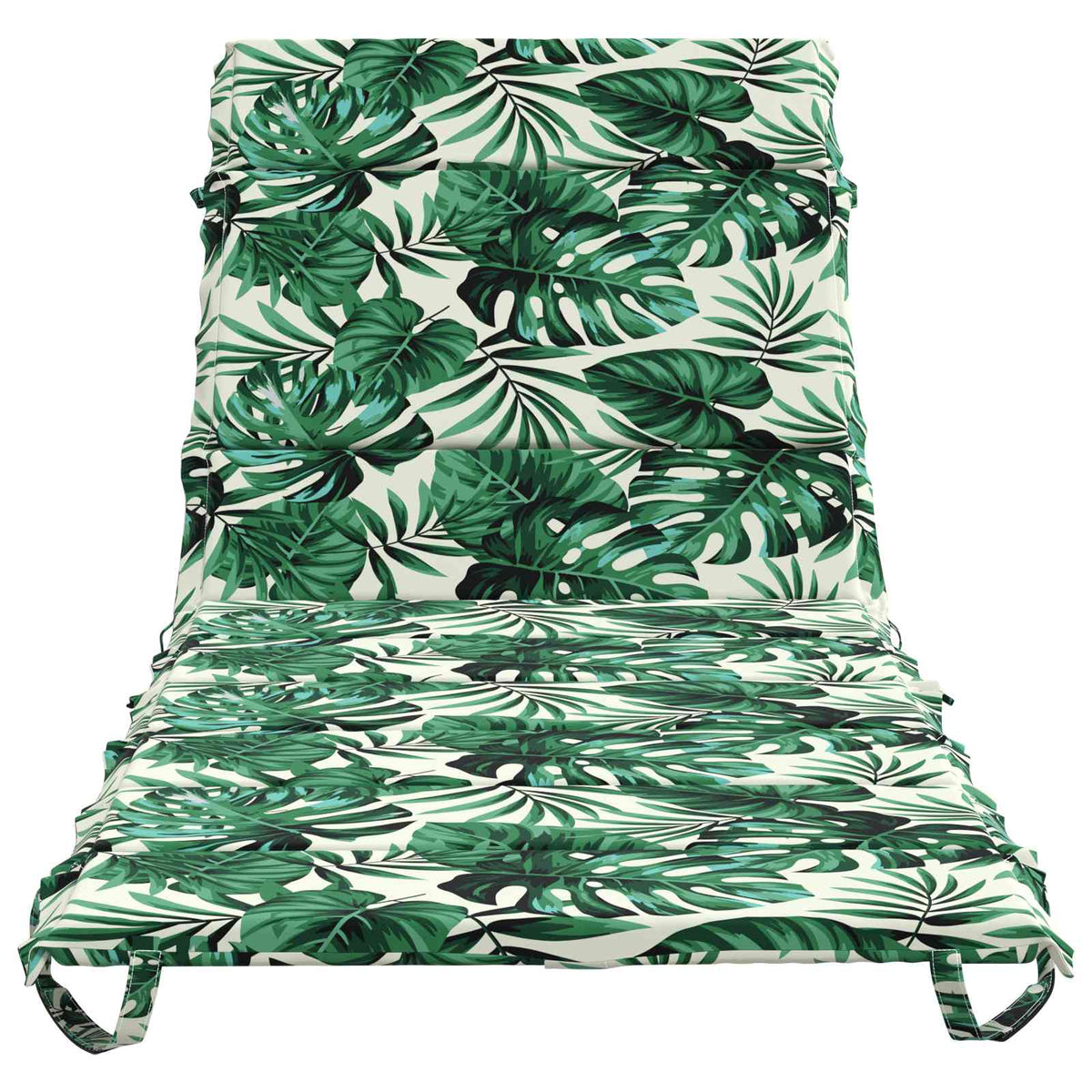 vidaXL Sunlounger Cushion GEMERT 100% Polyester Leaf Pattern