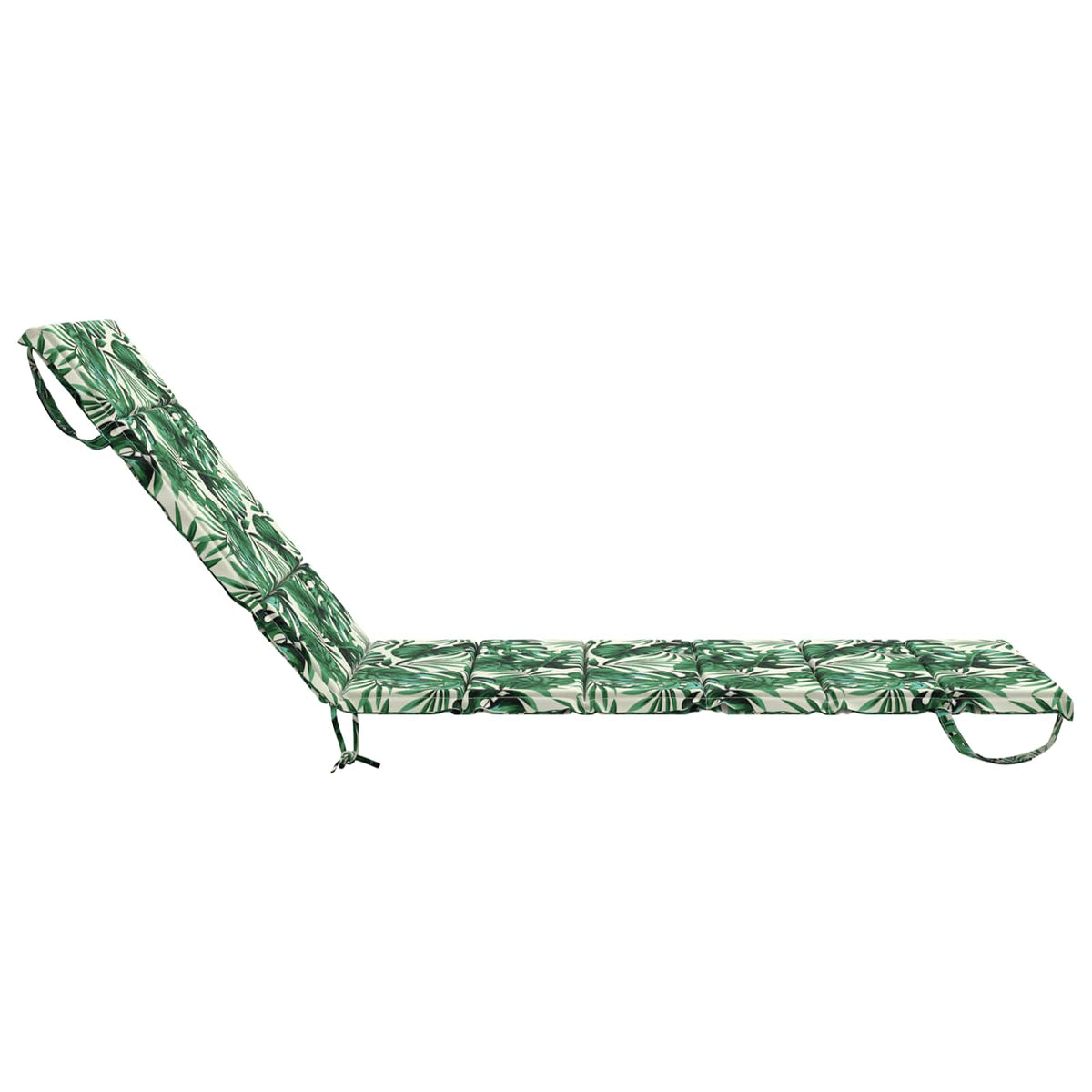 vidaXL Sunlounger Cushion GEMERT 100% Polyester Leaf Pattern