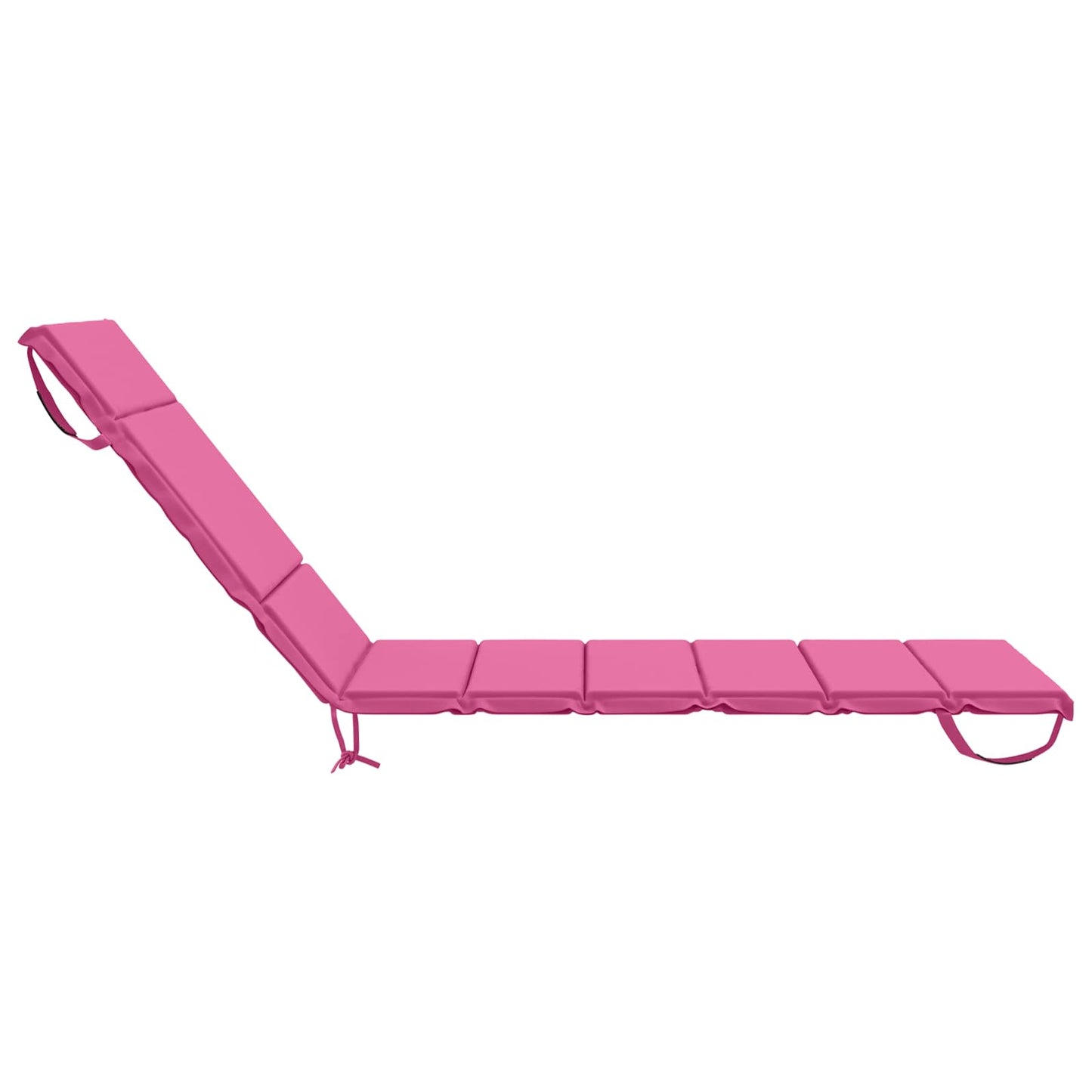 vidaXL Sunlounger Cushion GEMERT 100% Polyester Pink 200 x 80 x 3 cm