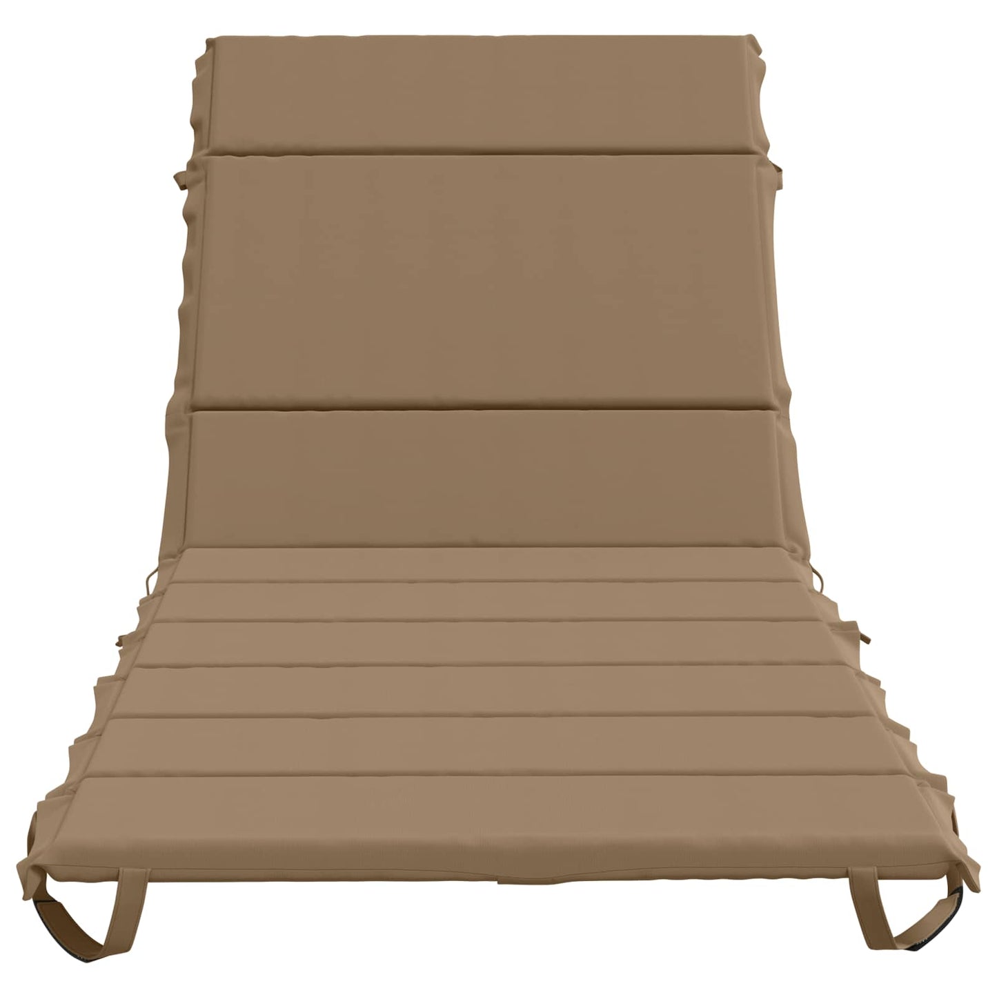 vidaXL Sunlounger Cushion GEMERT 100% Polyester Taupe 200 x 80 x 3 cm