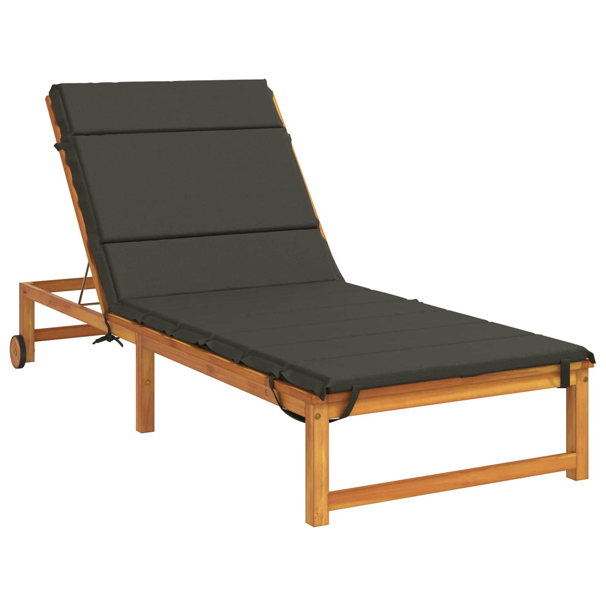 vidaXL Sunlounger Cushion GEMERT 100% Polyester Anthracite