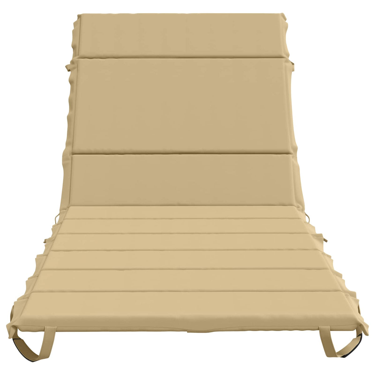 vidaXL Sunlounger Cushion GEMERT 100% Polyester Beige 200 x 90 x 3 cm