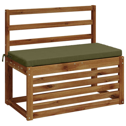 vidaXL 2-Piece Bench Cushions SOEST 2 pcs 100% Polyester Olive Green