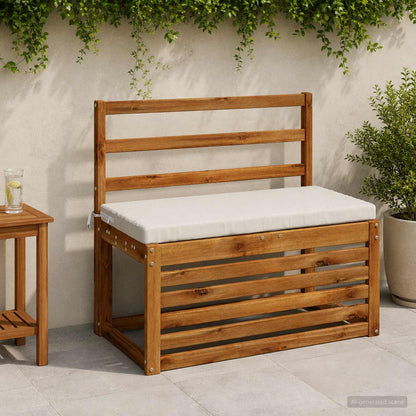 vidaXL 2-Piece Bench Cushions SOEST 2 pcs 100% Polyester White