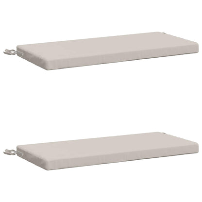 vidaXL 2-Piece Bench Cushions SOEST 2 pcs 100% Polyester White