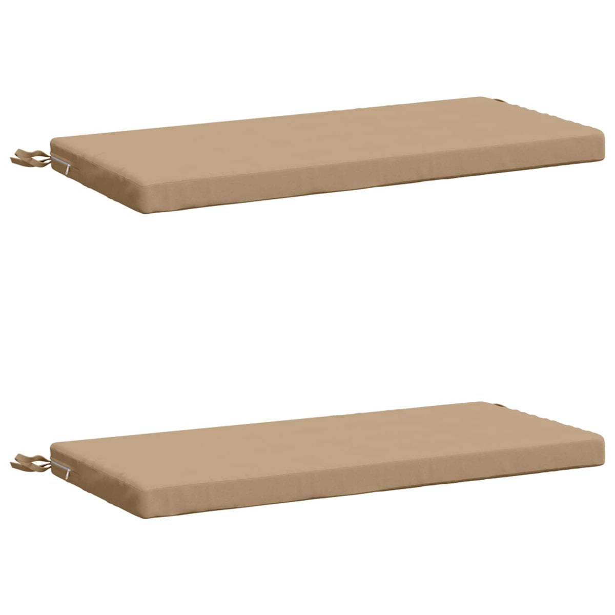 vidaXL 2-Piece Bench Cushions SOEST 2 pcs 100% Polyester Sand