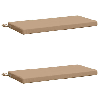vidaXL 2-Piece Bench Cushions SOEST 2 pcs 100% Polyester Sand