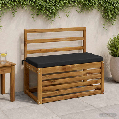 vidaXL 2-Piece Bench Cushions SOEST 2 pcs 100% Polyester Black