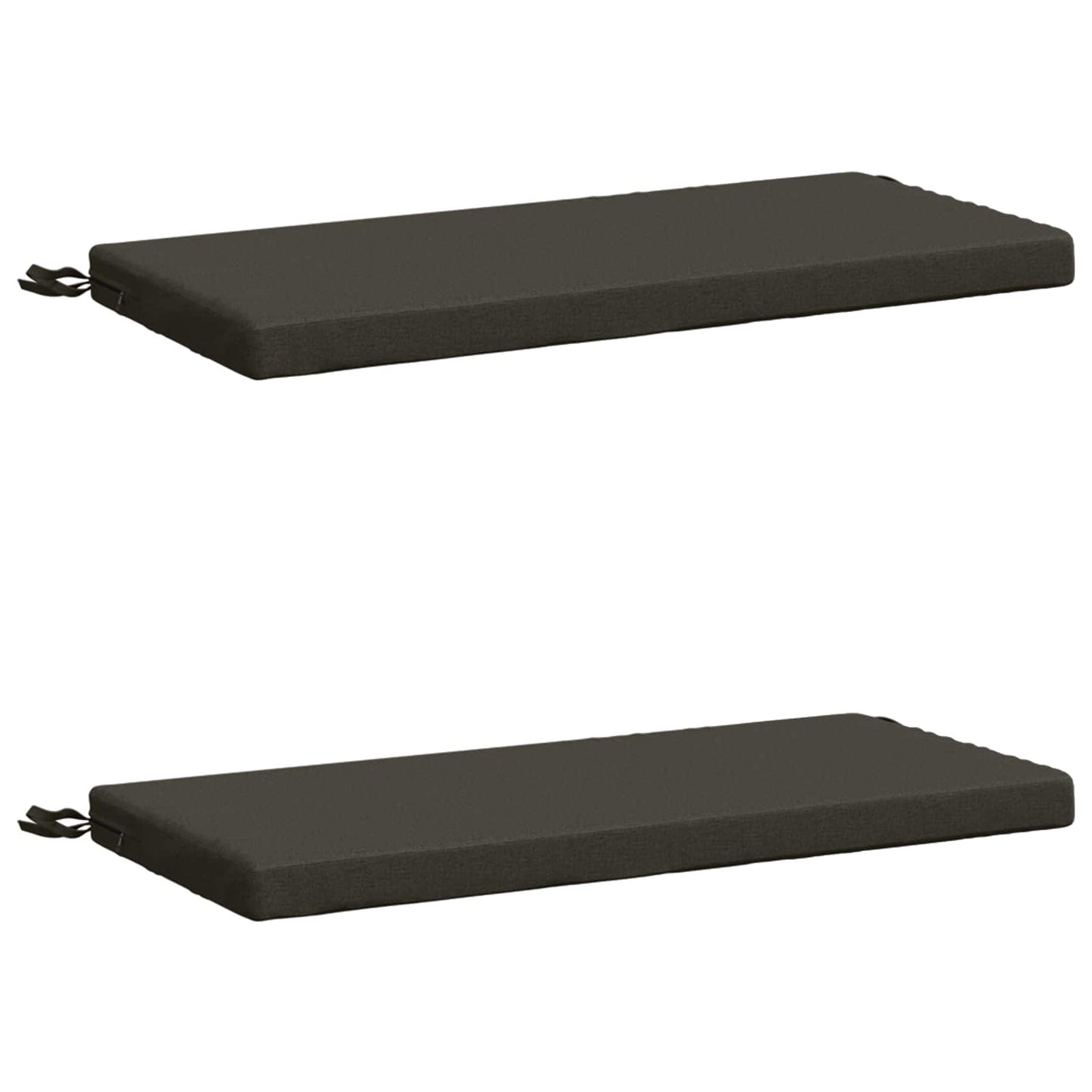 vidaXL 2-Piece Bench Cushions SOEST 2 pcs 100% Polyester Anthracite
