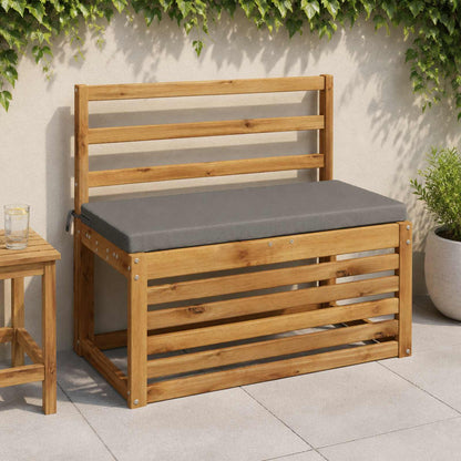 vidaXL Bench Cushions SOEST 2 pcs 100% Polyester Grey 80 x 40 x 5 cm