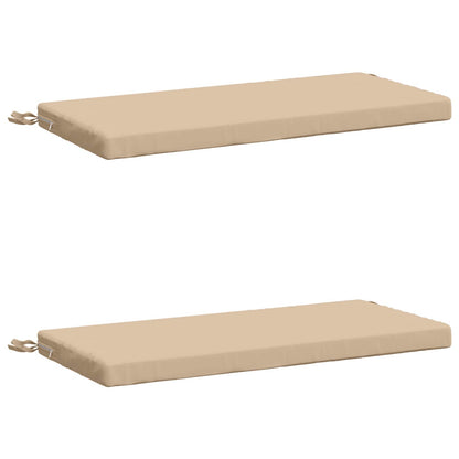 vidaXL 2-Piece Bench Cushions SOEST 2 pcs 100% Polyester Cream