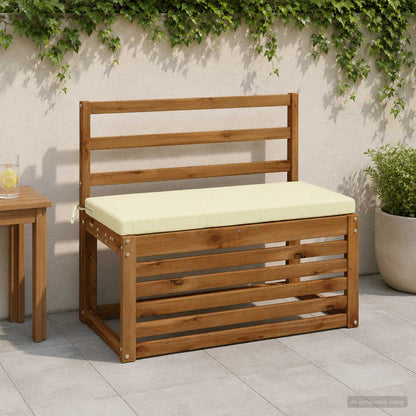 vidaXL Bench Cushion SOEST 100% Polyester Cream 80 x 40 x 5 cm