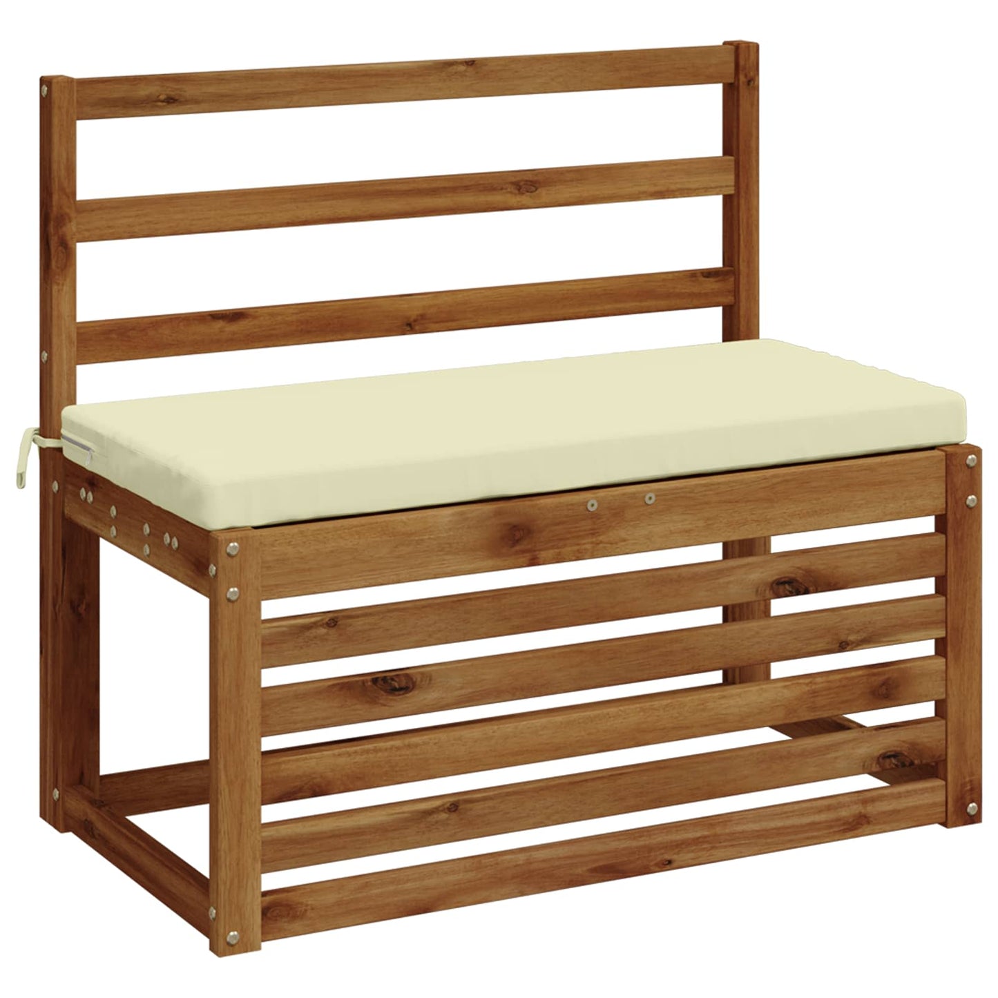 vidaXL Bench Cushion SOEST 100% Polyester Cream 60 x 40 x 5 cm