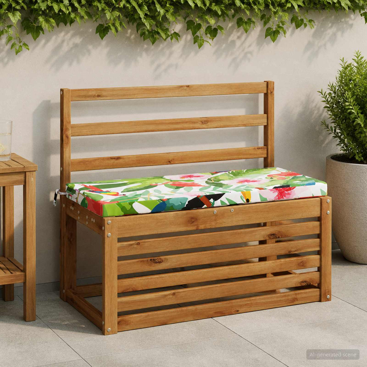 vidaXL 2-Piece Bench Cushions SOEST 2 pcs 100% Polyester Multicolour