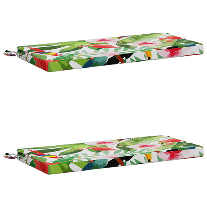 vidaXL 2-Piece Bench Cushions SOEST 2 pcs 100% Polyester Multicolour