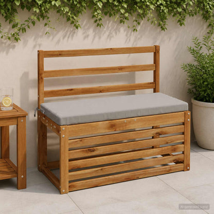 vidaXL Bench Cushion SOEST 100% Polyester Grey 80 x 40 x 5 cm