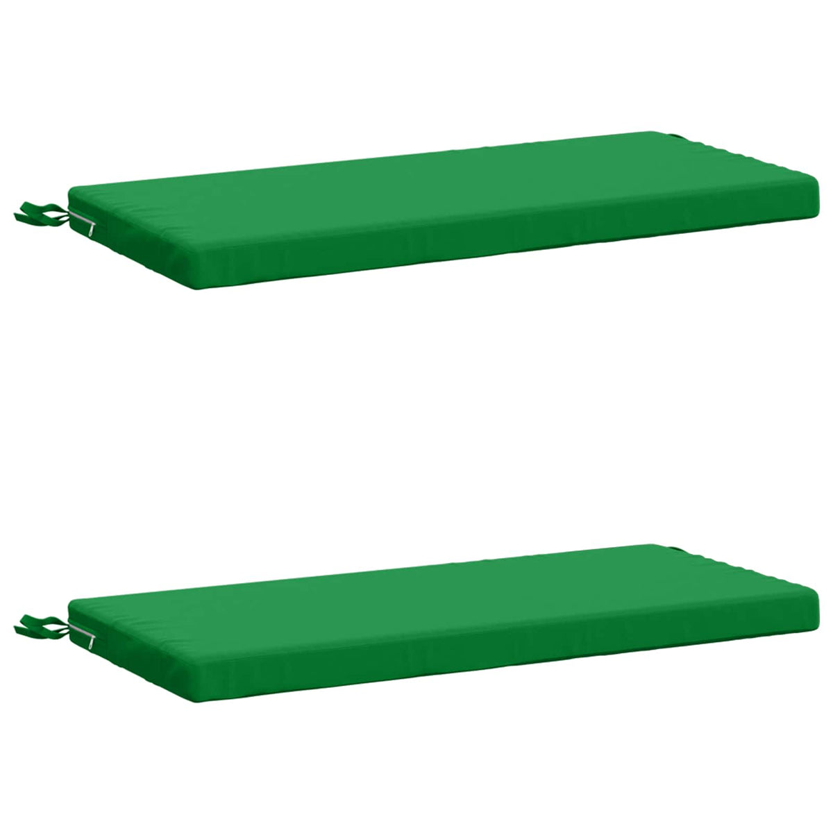 vidaXL 2-Piece Bench Cushions SOEST 2 pcs 100% Polyester Green