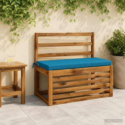 vidaXL 2-Piece Bench Cushions SOEST 2 pcs 100% Polyester Light Blue