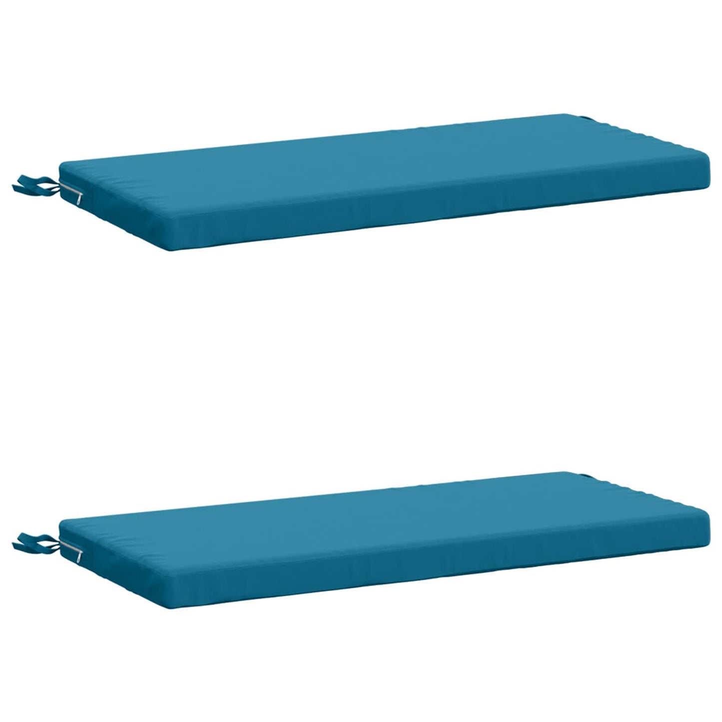 vidaXL 2-Piece Bench Cushions SOEST 2 pcs 100% Polyester Light Blue