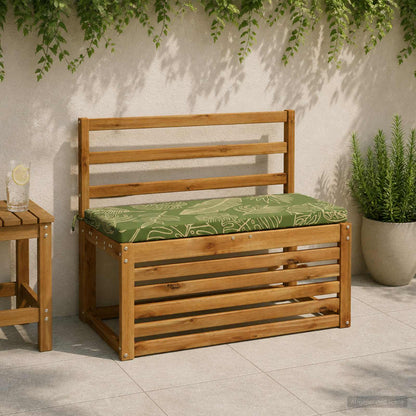 vidaXL Bench Cushion SOEST 100% Polyester Leaf Design 60 x 40 x 5 cm