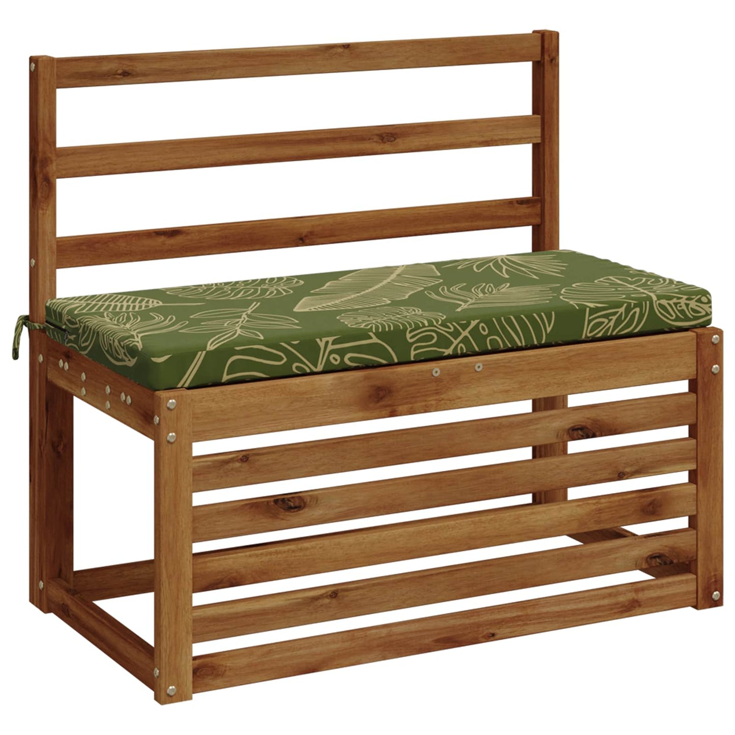 vidaXL Bench Cushion SOEST 100% Polyester Leaf Design 60 x 40 x 5 cm