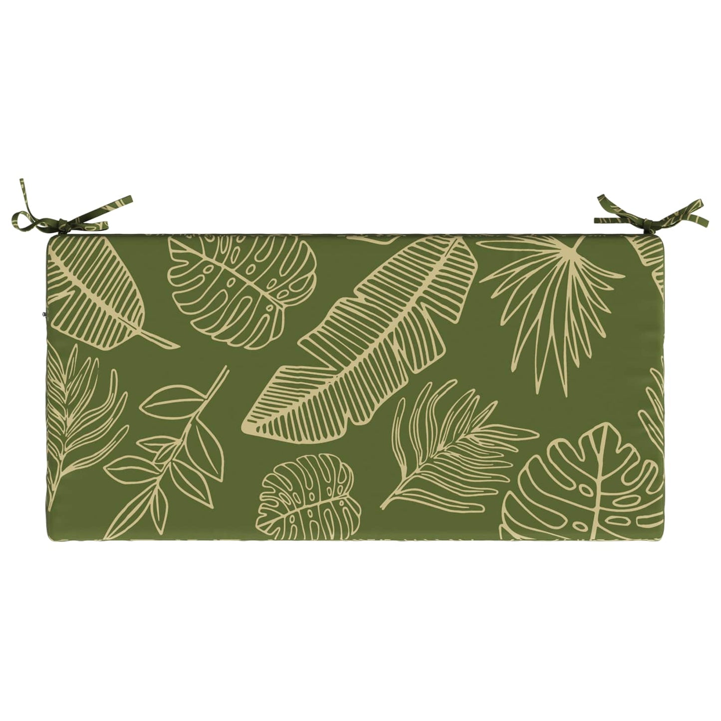 vidaXL Bench Cushion SOEST 100% Polyester Leaf Design 60 x 40 x 5 cm