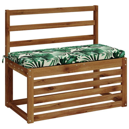 vidaXL Bench Cushion SOEST 100% Polyester Leaf Pattern 60 x 40 x 5 cm