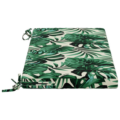 vidaXL Bench Cushion SOEST 100% Polyester Leaf Pattern 60 x 40 x 5 cm