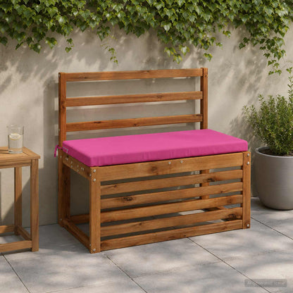 vidaXL Bench Cushion SOEST 100% Polyester Pink 80 x 40 x 5 cm