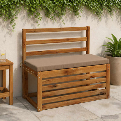 vidaXL 2-Piece Bench Cushions SOEST 2 pcs 100% Polyester Taupe