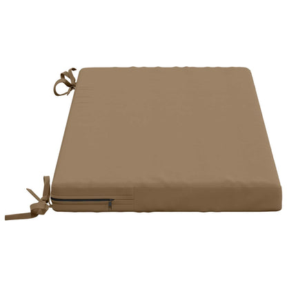 vidaXL Bench Cushion SOEST 100% Polyester Taupe 60 x 40 x 5 cm