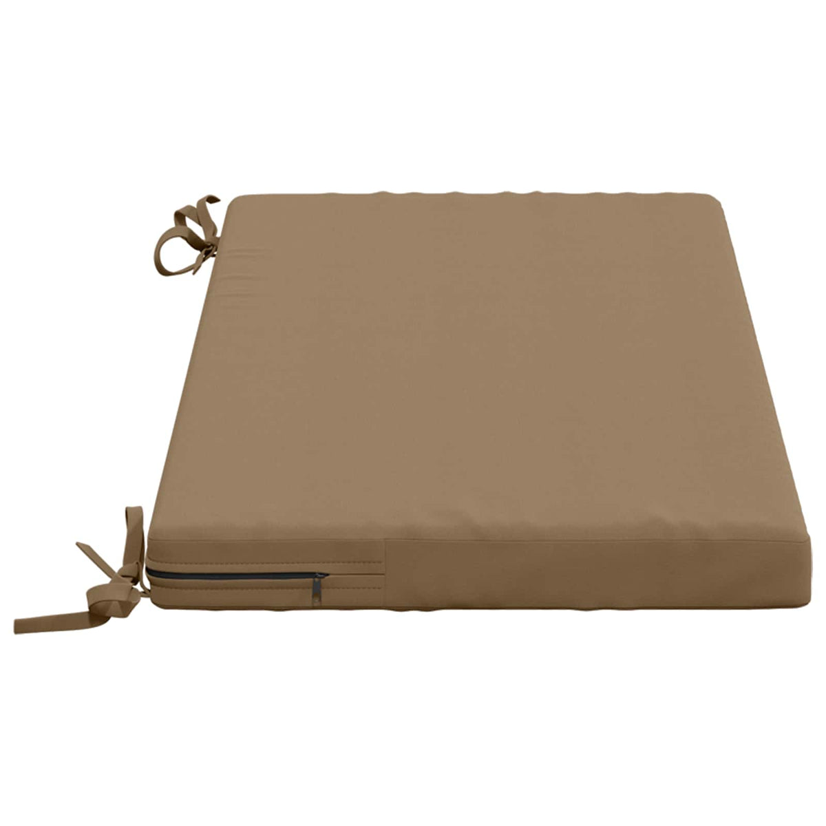 vidaXL 2-Piece Bench Cushions SOEST 2 pcs 100% Polyester Taupe