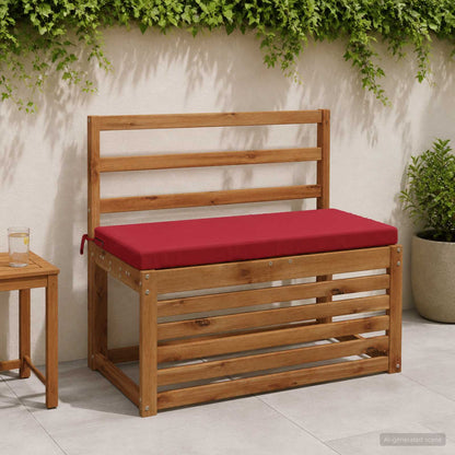 vidaXL Bench Cushion SOEST 100% Polyester Wine Red 60 x 40 x 5 cm