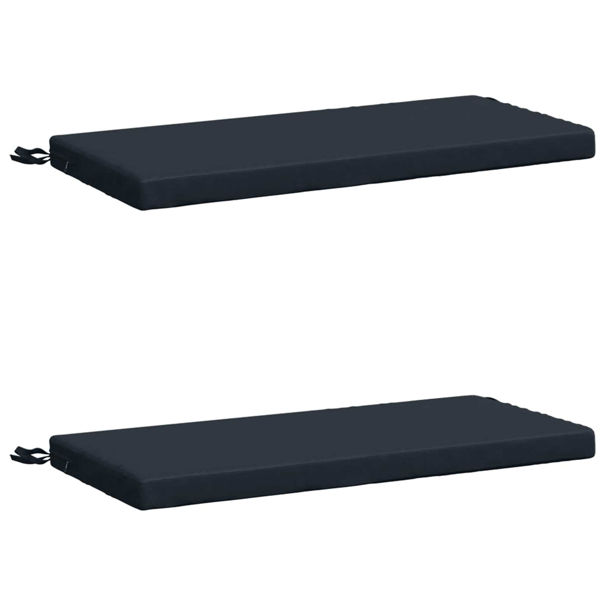 vidaXL Bench Cushions SOEST 2 pcs 100% Polyester Dark Blue