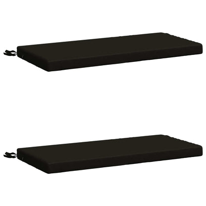 vidaXL 2-Piece Bench Cushions SOEST 2 pcs 100% Polyester Black
